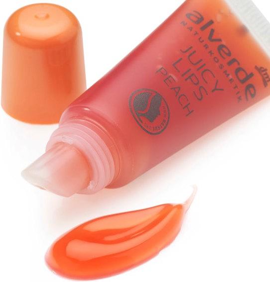 Actual product image dm alverde Juicy Lips Peach Lip Gloss