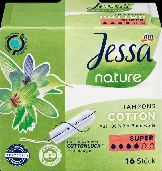 Produktbild dm Jessa Tampons Cotton Super nature
