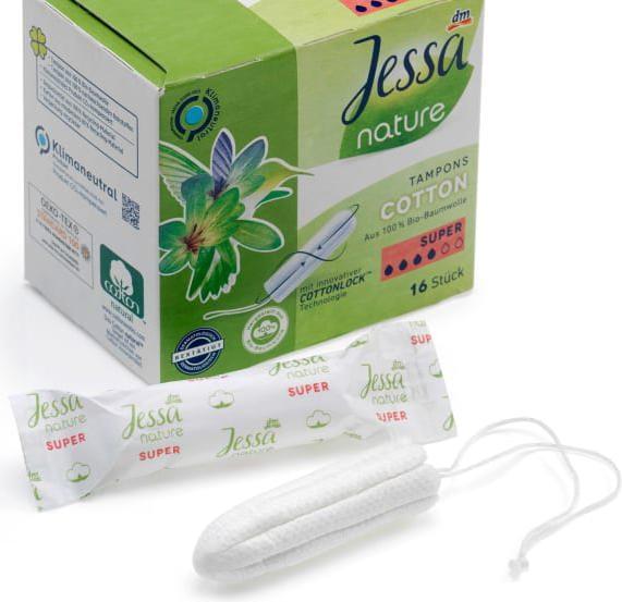 Produktbild dm Jessa Tampons Cotton Super nature