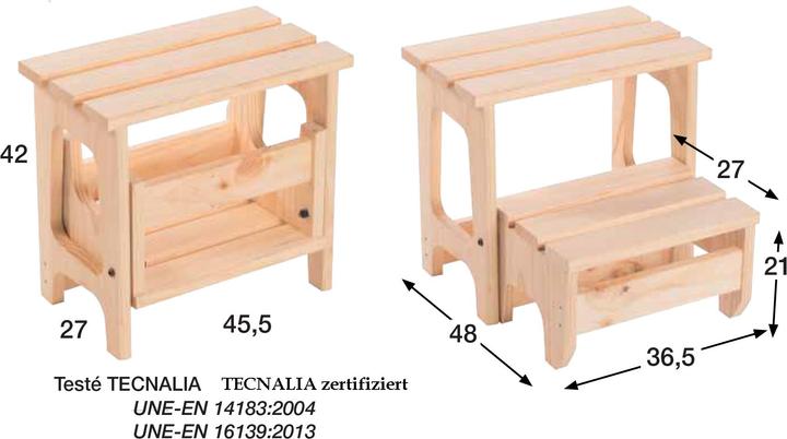 Immagine prodotto Europe & Nature Sgabello (Stile, 27 cm)