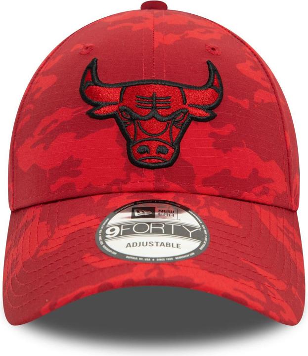 Actual product image New Era 9Forty Strap Cap - TONAL CAMO Chicago Bulls rouge