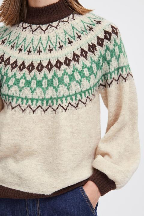 Actual product image B.young BYMARITNE JACQUARD JUMPER - 20813540 (M)