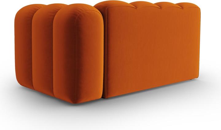 Actual product image Micadoni Velvet Right Modular Sofa, "Lupine", 2 Seats, 145x95x70Made in Europe (2 person sofa, 3-seater, 4-seater)