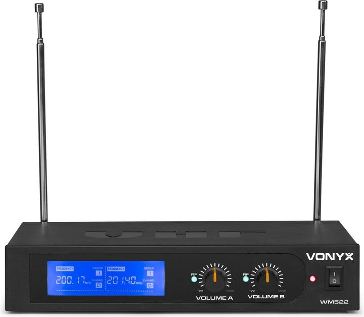 Produktbild Vision microfoonset - Vonyx WM522 VHF microfoonset met 2 handmicrofoons