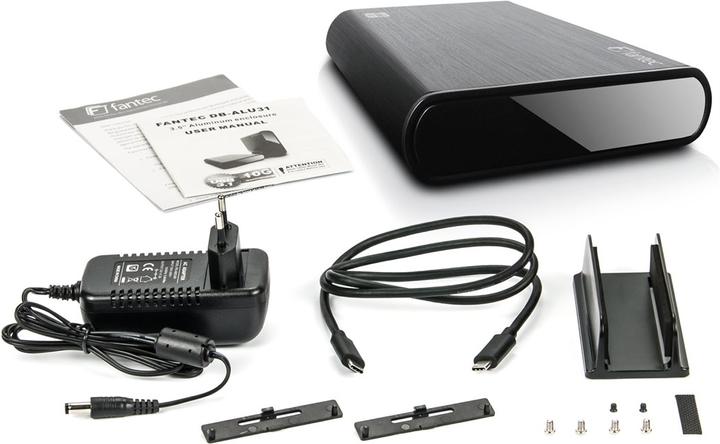 Actual product image Fantec Fantecdb-Alu31 Aluminium Case (3.5")