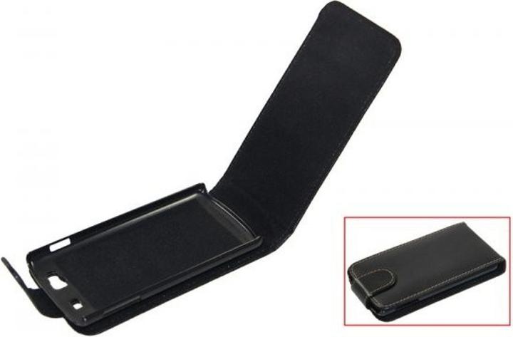 Produktbild König Design Tasche Flip für Samsung S8600 Wave 3 schwarz (Samsung S8600 Wave 3)