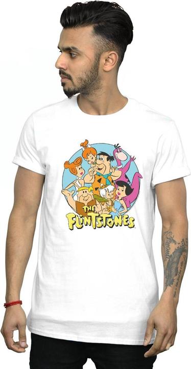 Immagine prodotto The Flintstones Group Circle Maglietta Uomo (L)