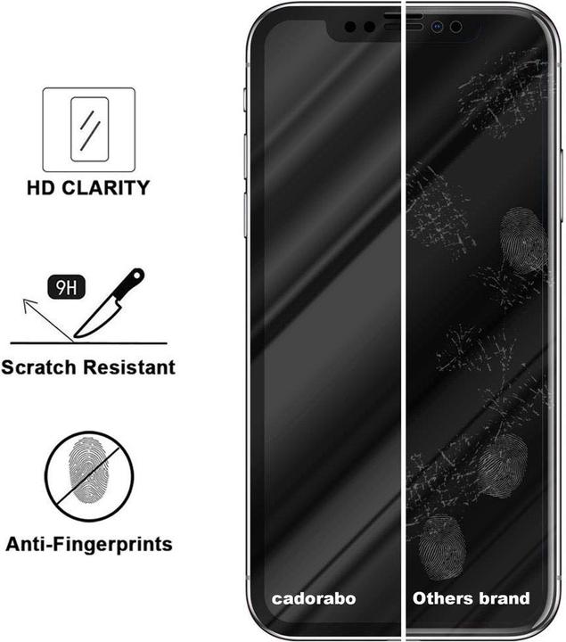 Produktbild Cadorabo Fullcover Display Schutzglas für Apple iPhone X / XS Retail Packaging (1 Stück, Apple iPhone X)