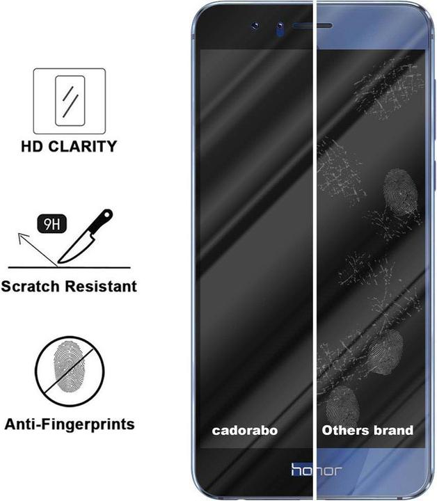 Immagine prodotto Cadorabo Vetro protettivo per display Fullcover per Honor 8 / 8 PREMIUM Confezione al dettaglio (1 Pezzo/i, Apple iPhone 8)