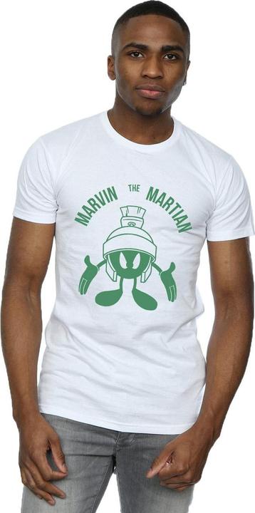 Immagine prodotto Looney Tunes Marvin The Martian Large Head Maglietta Uomo (XL)