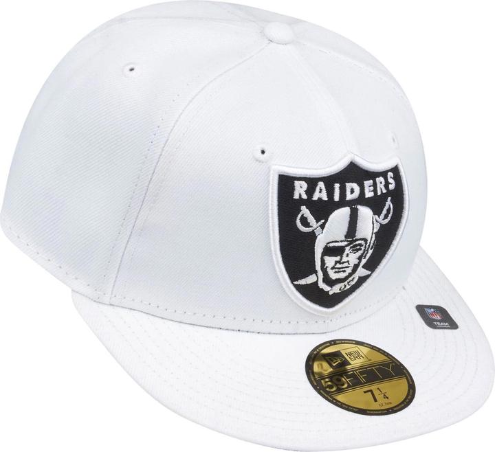 Actual product image New Era 59Fifty Fitted Cap - XL LOGO Las Vegas Raiders blanc (7 1/8)