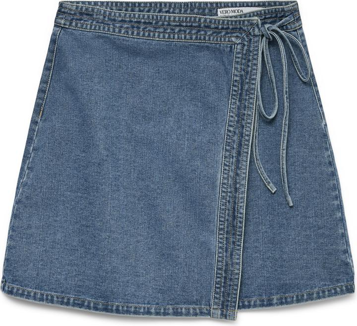 Produktbild Vero Moda Vmliza Mr Short Denim Wrap Skirt Ga Noos (XS)