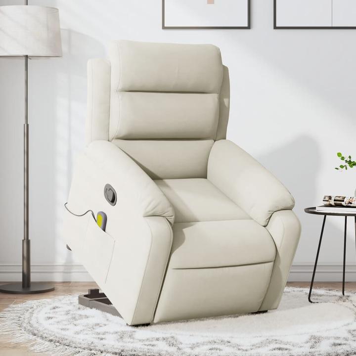 Actual product image VidaXL Massage chair with stand-up aid velvet