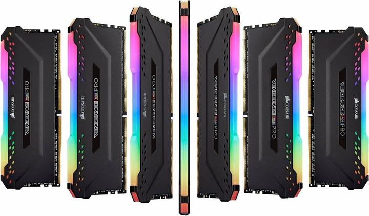 Image du produit Corsair DDR4, 3200MHz 8GB 1x8GB Dimm, Unbuffered, 16-20-20-38, XMP 2.0, VENGEANCE RGB PRO Black Heatspreader (1 x 8GB, 3200 MHz, RAM DDR4, DIMM)