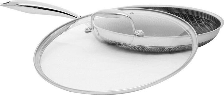 Actual product image Kohersen Patelnia z pokrywką Black Cube 28cm (28 cm, Frying pan, Aluminium, Stainless steel)
