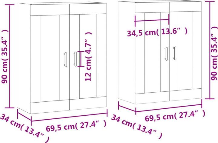 Produktbild VidaXL Umit (69.5 x 34 x 90 cm)