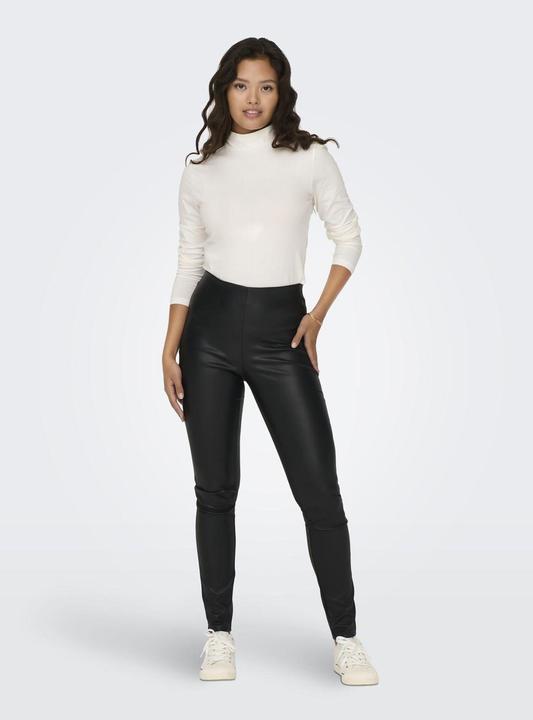 Image du produit JdY Coupe ajustée Taille haute Poignets ajustés Leggings Pantalon aspect cuir (XXL)