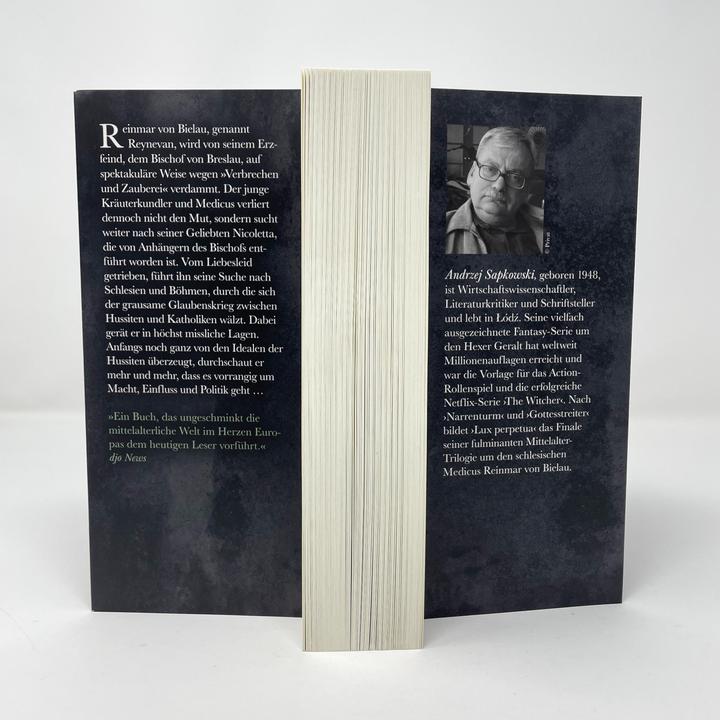 Actual product image Lux perpetua (German, Andrzej Sapkowski, 2021)
