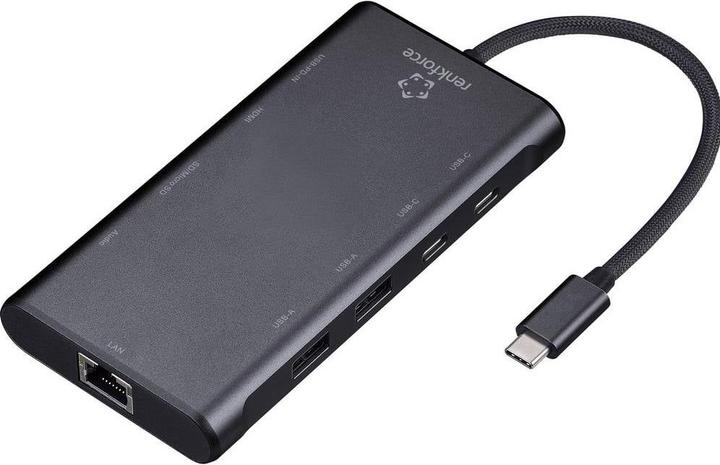Immagine prodotto Renkforce RF-USBHA-500 10 Port USB 3.2 Gen 2-Hub mit zusätzlichem USB-C®-Eingang (USB-C, 10 Porti)