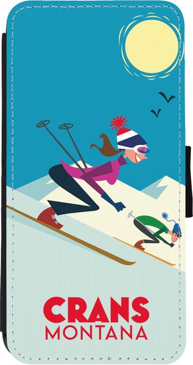 Produktbild PhoneLook Hülle Wallet schwarz Crans-Montana Ski Downhill (Apple iPhone 11)