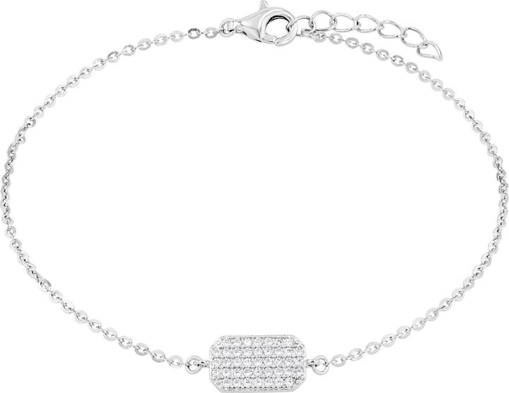 Amor Armschmuck für Damen, 925 Sterling Silber, Zirkonia synth. (19 cm, Silber 925)