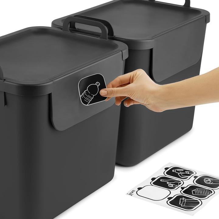 Actual product image Rotho 3-teiliges Mülltrennsystem (90 l)