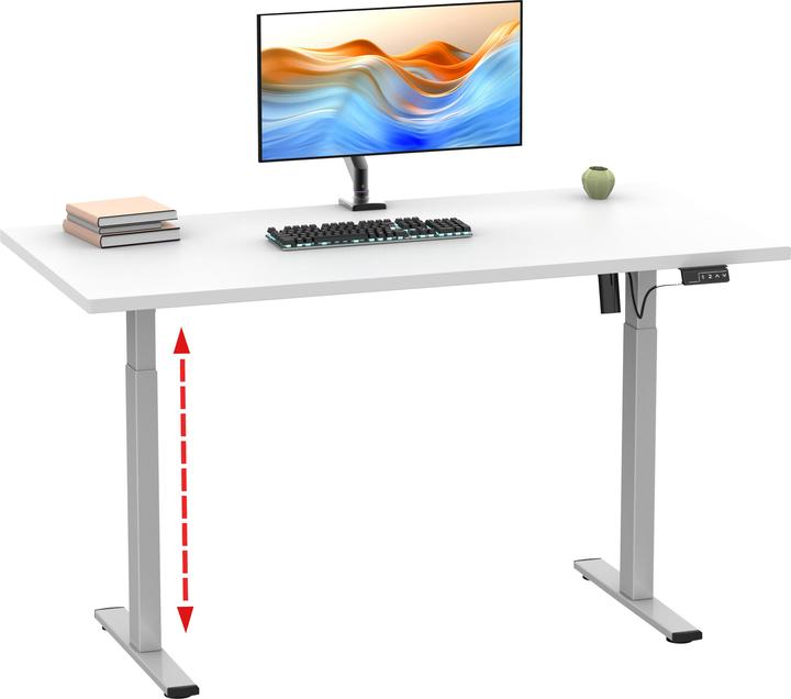 Actual product image VCM Desk adjustable Lona 110x80 si (110 x 80 x 71 cm)