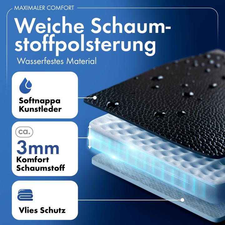 Produktbild Walser Sitzbezüge für Renault Kangoo Typ W vorne zwei Einzelsitze aus Kunstleder BJ 2008 - heute