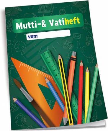 Produktbild Magni Trötsch Mutti und Vatiheft Tafel: A6, 48 linierte Seiten, mit Klarsichtumschlag (A6)