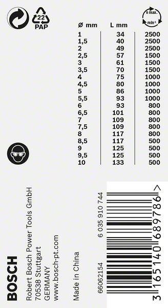 Produktbild Bosch Professional Zubehör PRO Stainless Steel HSS-Co Spiralbohrer-Set, 19-tlg. (1 mm, 1.5 mm, 2 mm, 2.5 mm, 3 mm, 3.5 mm, 4 mm, 4.5 mm, 5 mm, 5.5 mm, 6 mm, 6.5 mm, 7 mm, 7.5 mm, 8 mm, 8.5 mm, 9 mm, 9.5 mm, 10 mm)