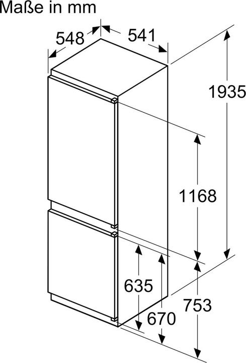 Produktbild Bosch Hausgeräte Einbau-Kühl-Gefrier-Kombination (290 l)