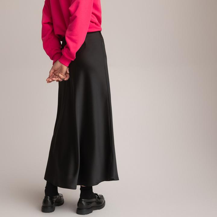 Produktbild La Redoute Collections Ausgestellter Maxirock aus mattem Satin (32)