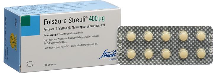 Actual product image Streuli Pharma Folic acid (1 Piece, Pills, 30 g)
