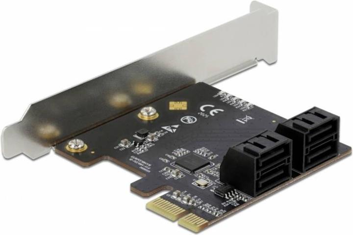 Delock 90010 - PCIe x1> 4x SATA Low Profile - Serial ATA - SATA