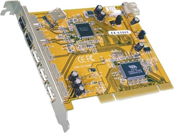 Produktbild Exsys FireWire 1394 + 2 USB Port PCI Karte