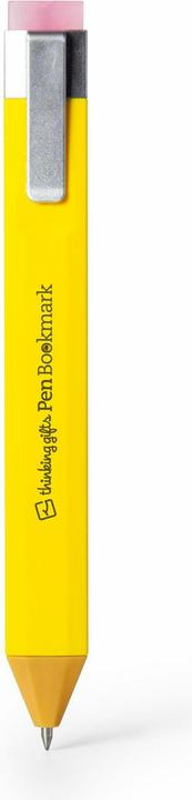 Thinking Gifts Pen Bookmark Gelb - Stift und Lesezeich