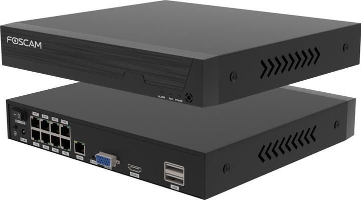Immagine prodotto Foscam FNA108 E T4 2T (nero, FNA108E NVR PoE a 8 canali, 4x telecamera T8EP) (3840 x 2160 pixel)