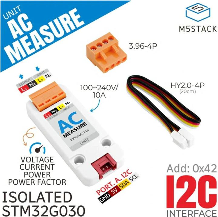 Actual product image M5Stack AC Measure Unit Powermeter HLW8032