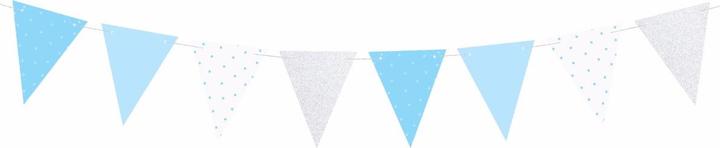Produktbild Partydeco Gemischte blaue Girlande