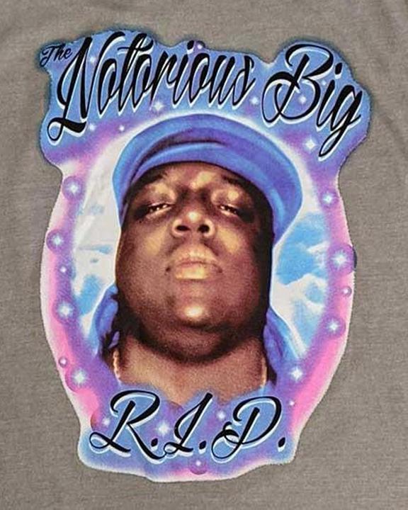 Produktbild Biggie Smalls RIP Airbrush TShirt (M)