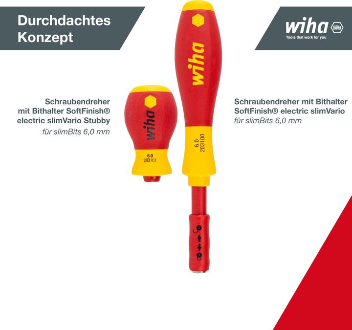 Produktbild Wiha Schraubendreher und Bit Set (Schlitzschrauben, Innensechskant, Torx (TX), Pozidriv-Kreuzschlitz (PZ), Phillipps-Kreuzschlitz (PH))