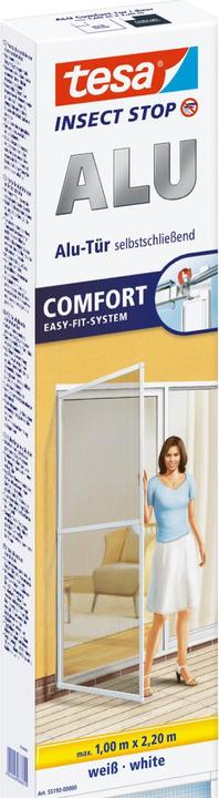 Produktbild tesa Insektenschutz Alu COMFORT für Türen, Insektengitter (100 x 220 cm)