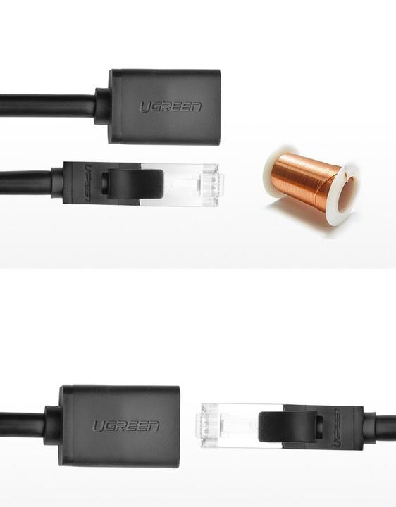 Image du produit Ugreen Rallonge Ethernet RJ45 CAT6 1 Gbit/s (UTP, CAT6, 5 m)