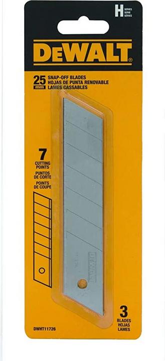 Actual product image DeWalt Snapoff blades 25mm 3 pcs (Replacement blade)