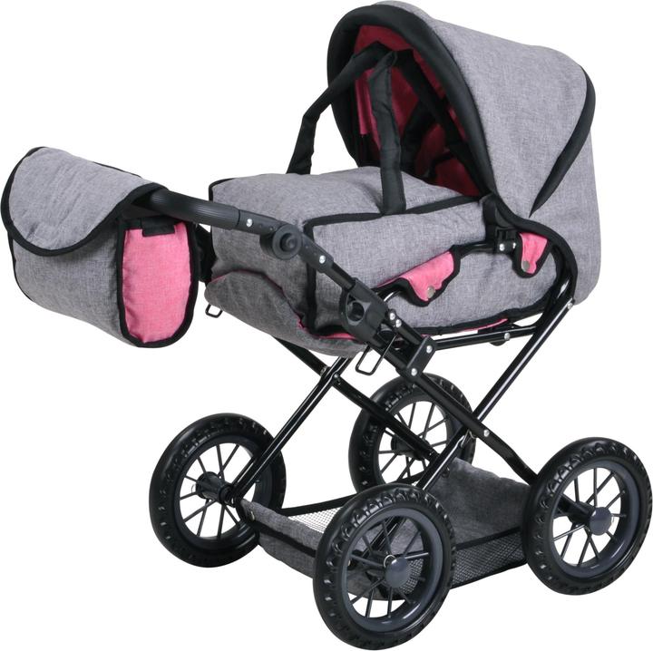 Puppenwagen Ruby - jeans grey