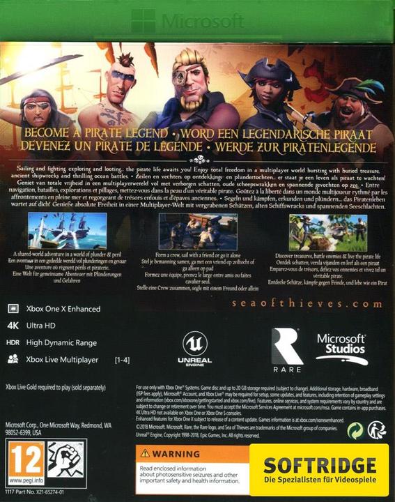 Produktbild Microsoft Sea of Thieves (Xbox Series X, Xbox One X, Multilingual)