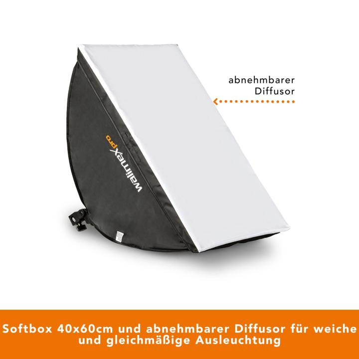 Actual product image Walimex pro 60W Softbox Bi Color Kit 2 (Soft boxes)