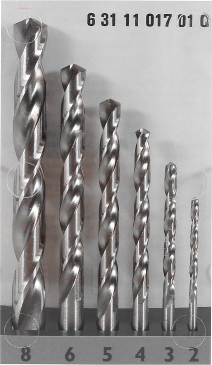 Immagine prodotto Fein J Set di punte HSS Cobalt 5% / 2-8 mm - 6 pezzi ( 63111017010 ) (2 mm, 4 mm, 5 mm, 6 mm, 3 mm, 8 mm)