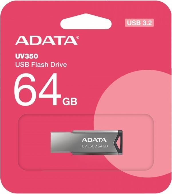 Image du produit Adata Clé USB à mémoire flash UV350 (64 Go, USB-A)
