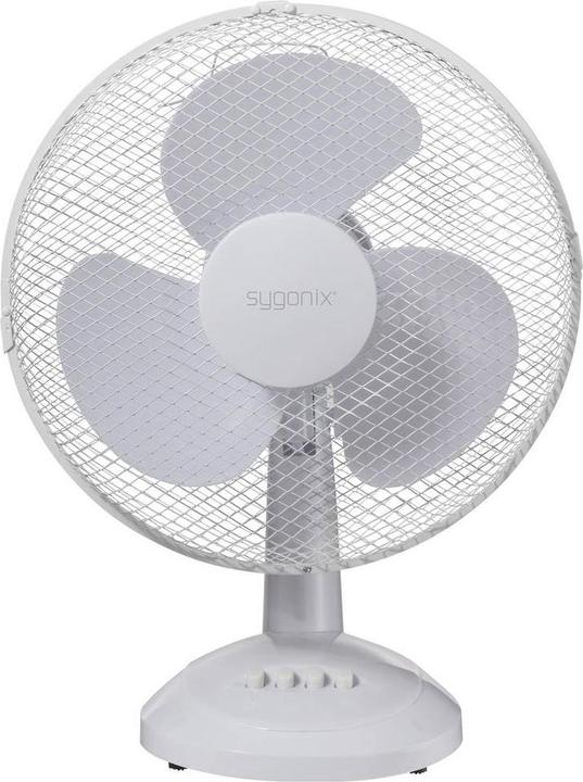Image du produit Sygonix Tischventilator 40 W (Ø x H) 237 mm x 460 mm Weiss (49.30 dB)